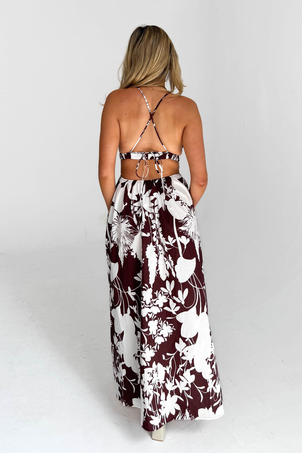 Vacation Feels Dress in Brown - gallery