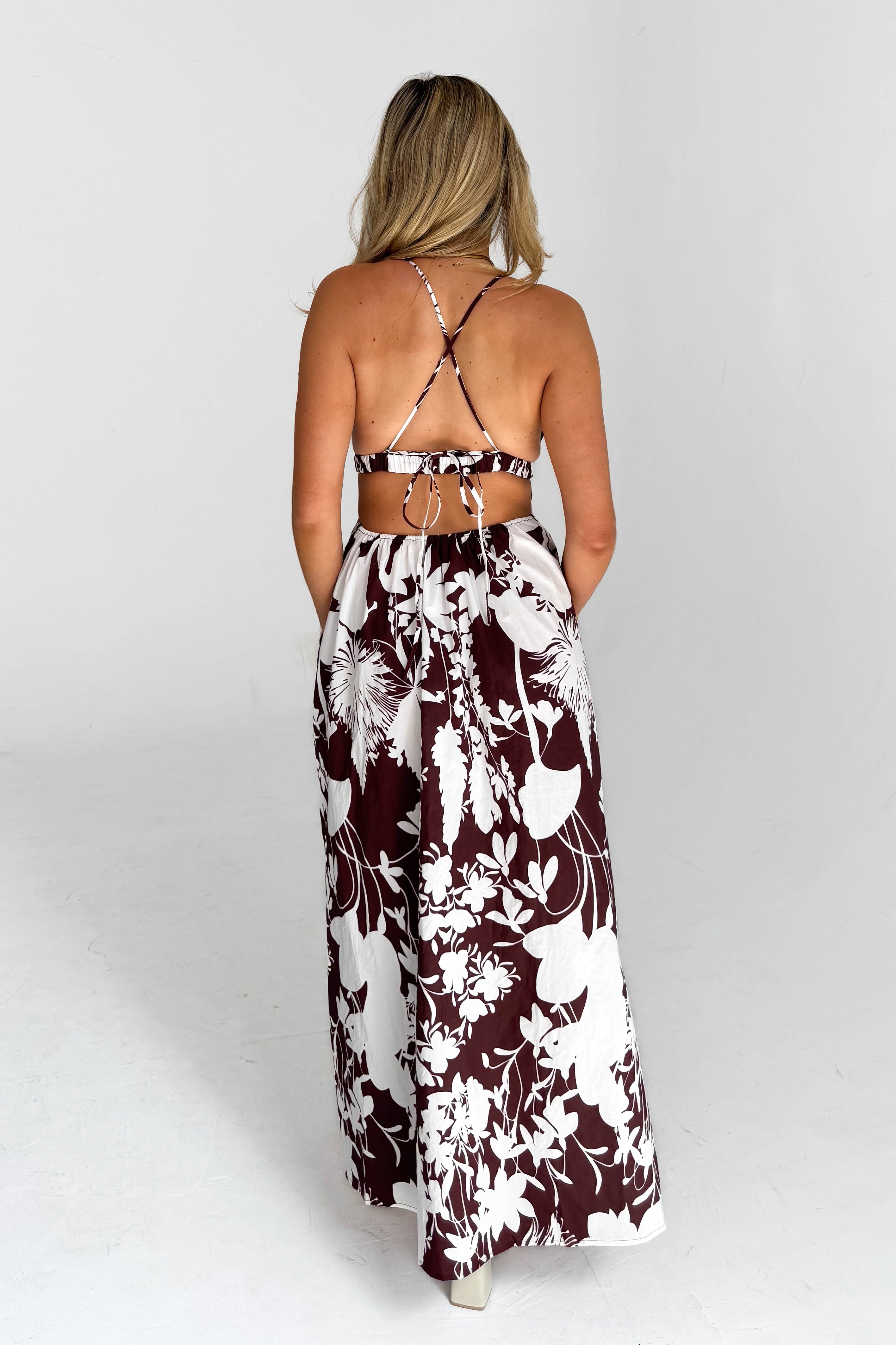 Vacation Feels Dress in Brown - gallery
