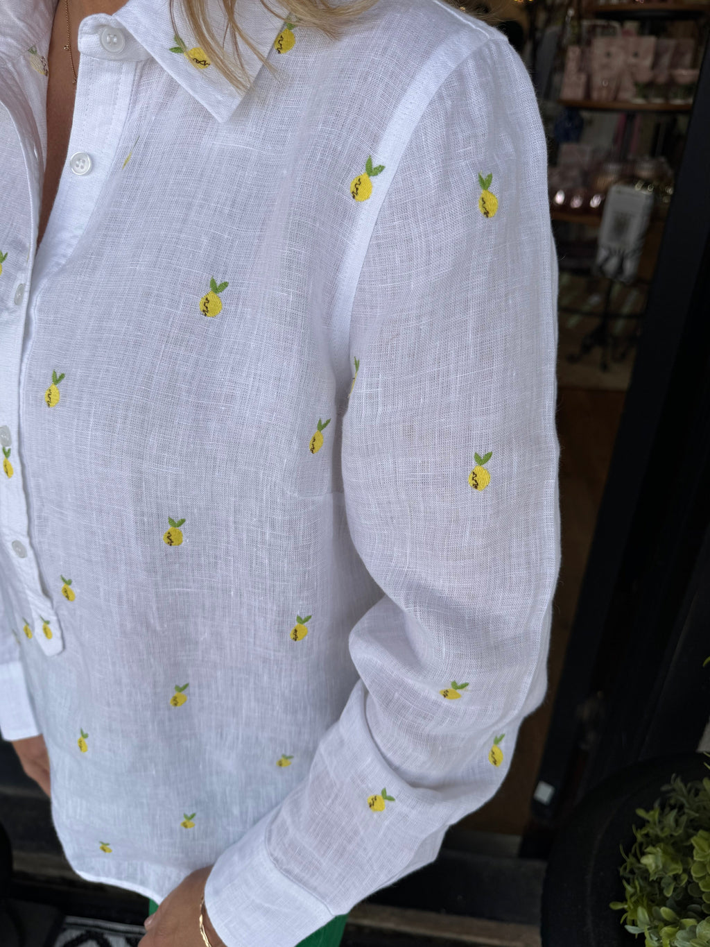 Ivy Jane Linen Lemon Top - gallery