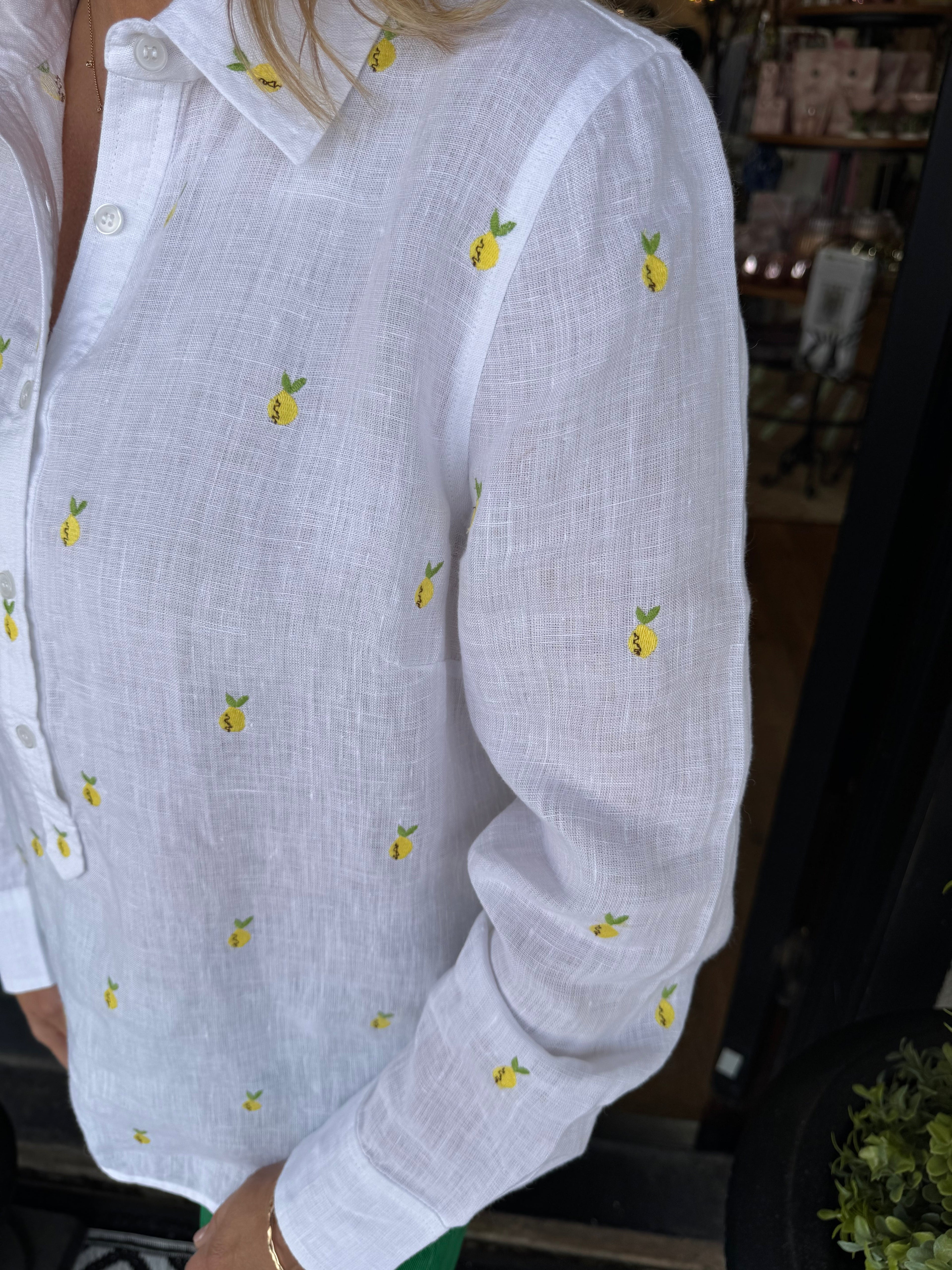 Ivy Jane Linen Lemon Top - gallery