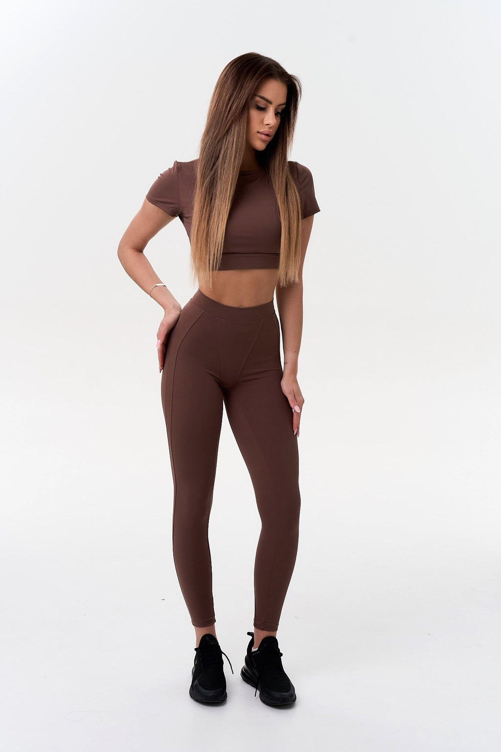 Motion Fit Cropped T-Shirt for Women — Breathable Stretch - gallery