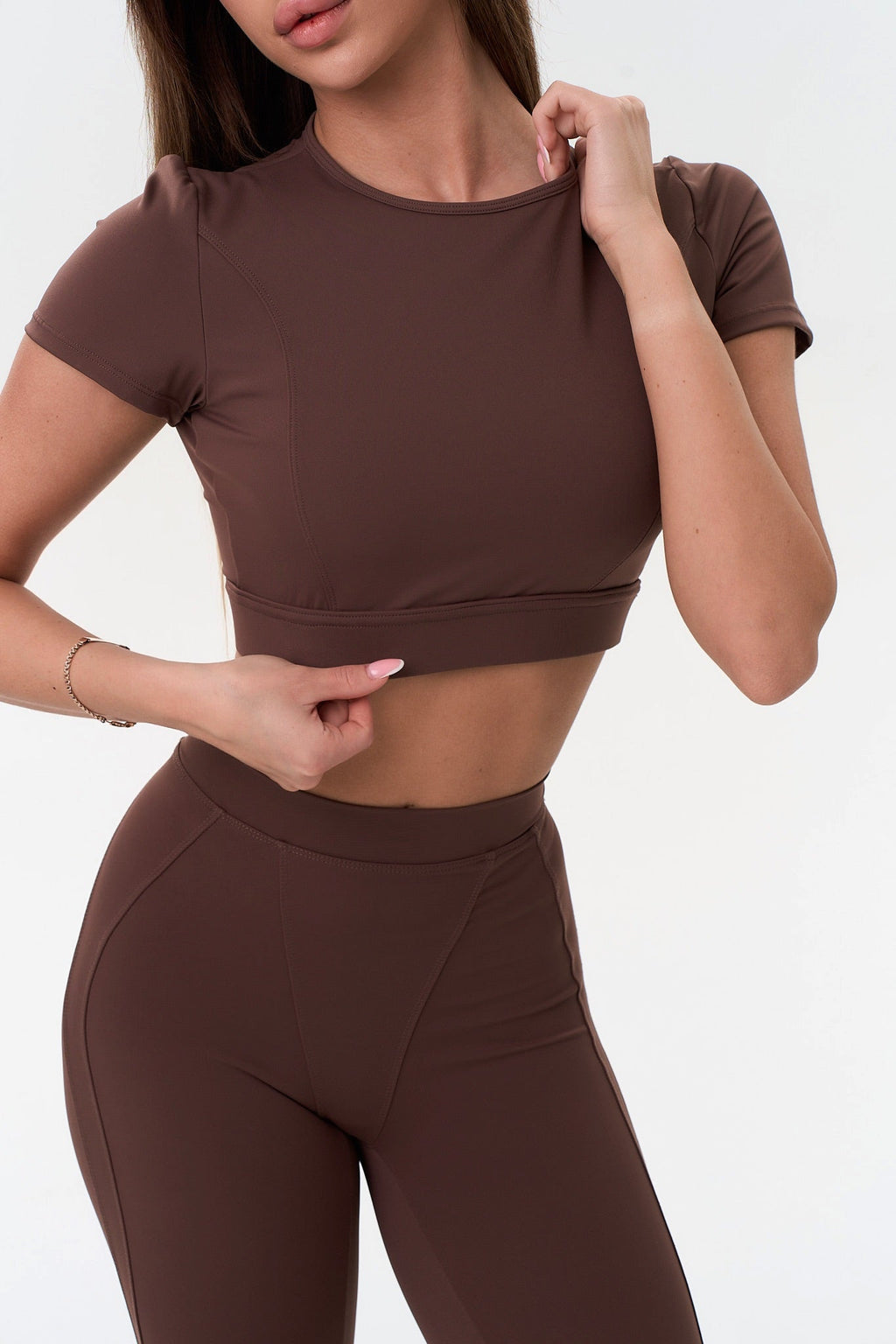 Motion Fit Cropped T-Shirt for Women — Breathable Stretch