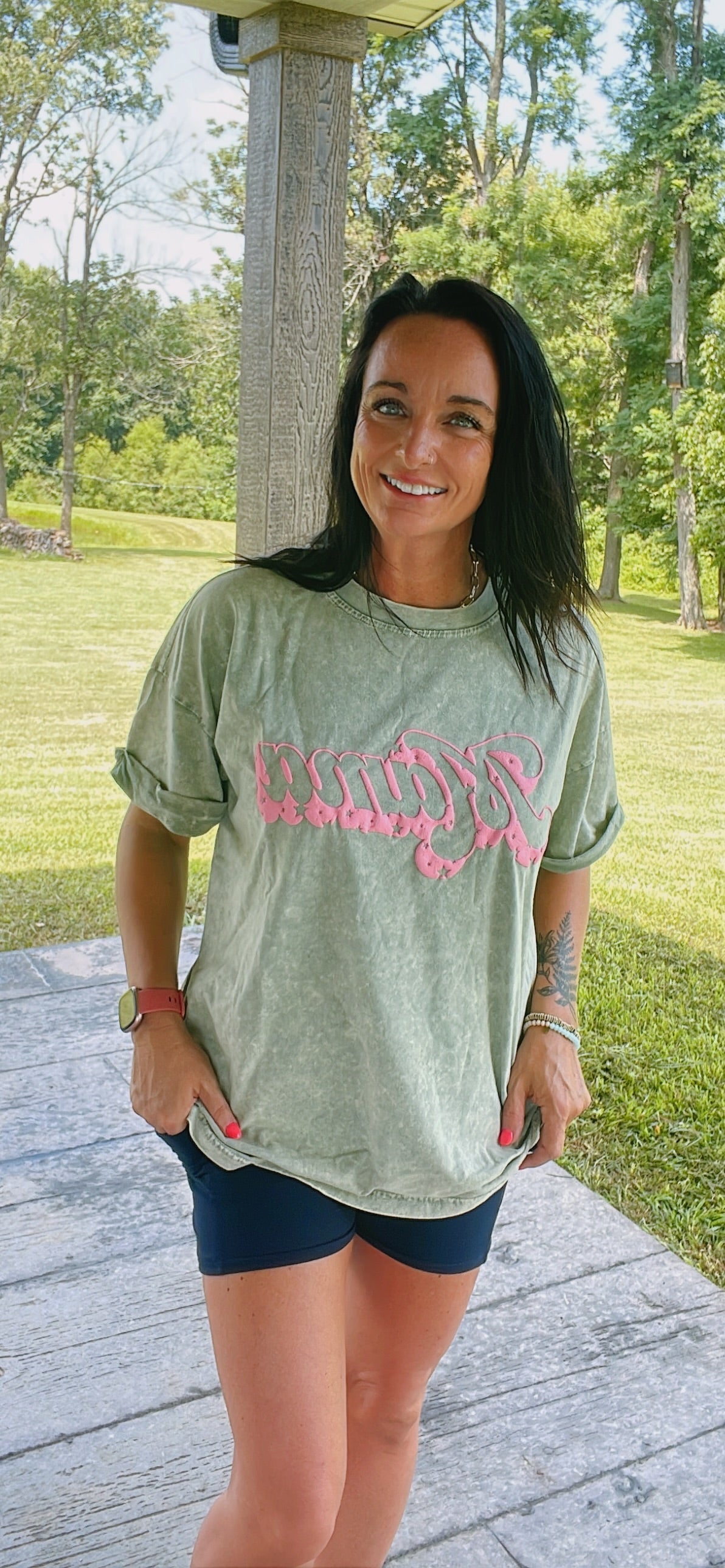 Momma T-Shirt /Green for Women