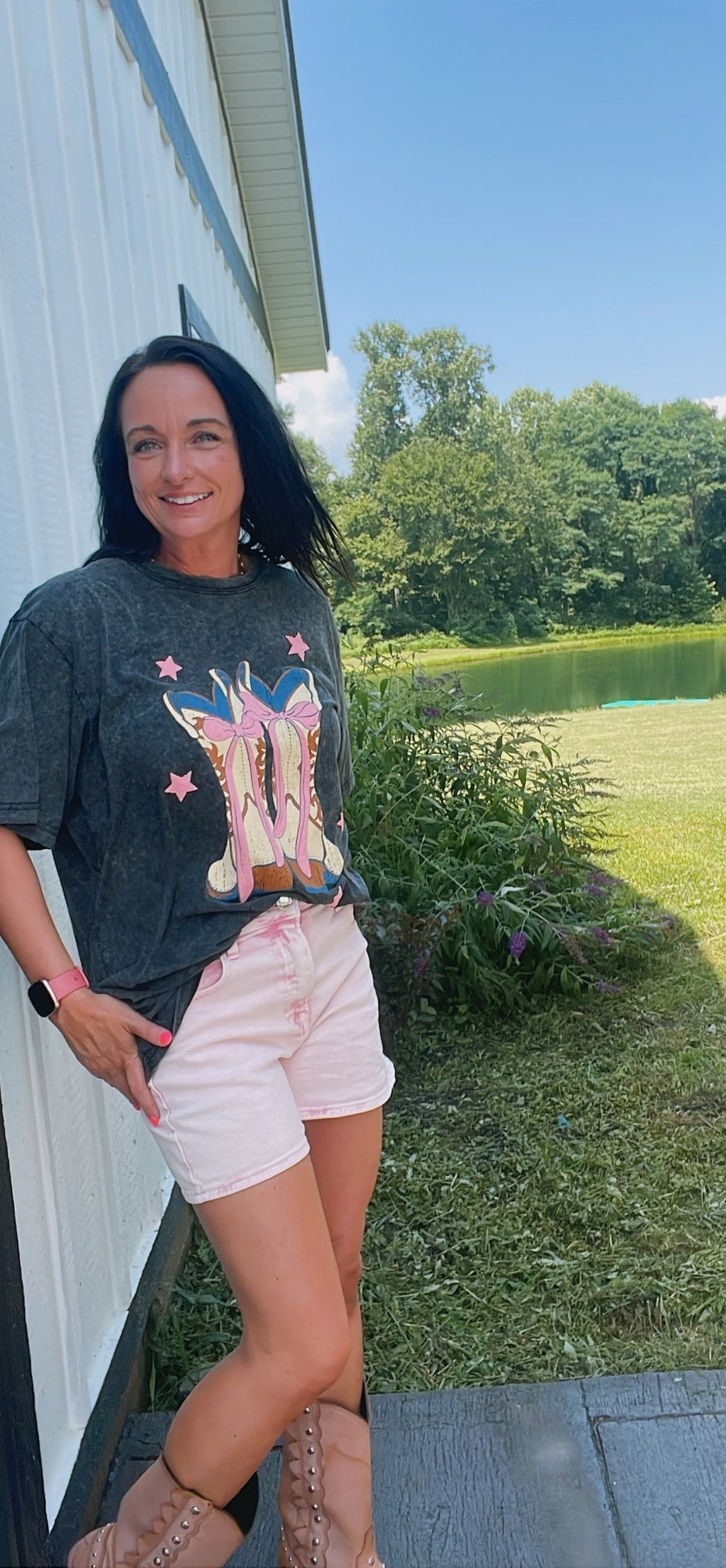 Cowboy Boots T-Shirt for Women