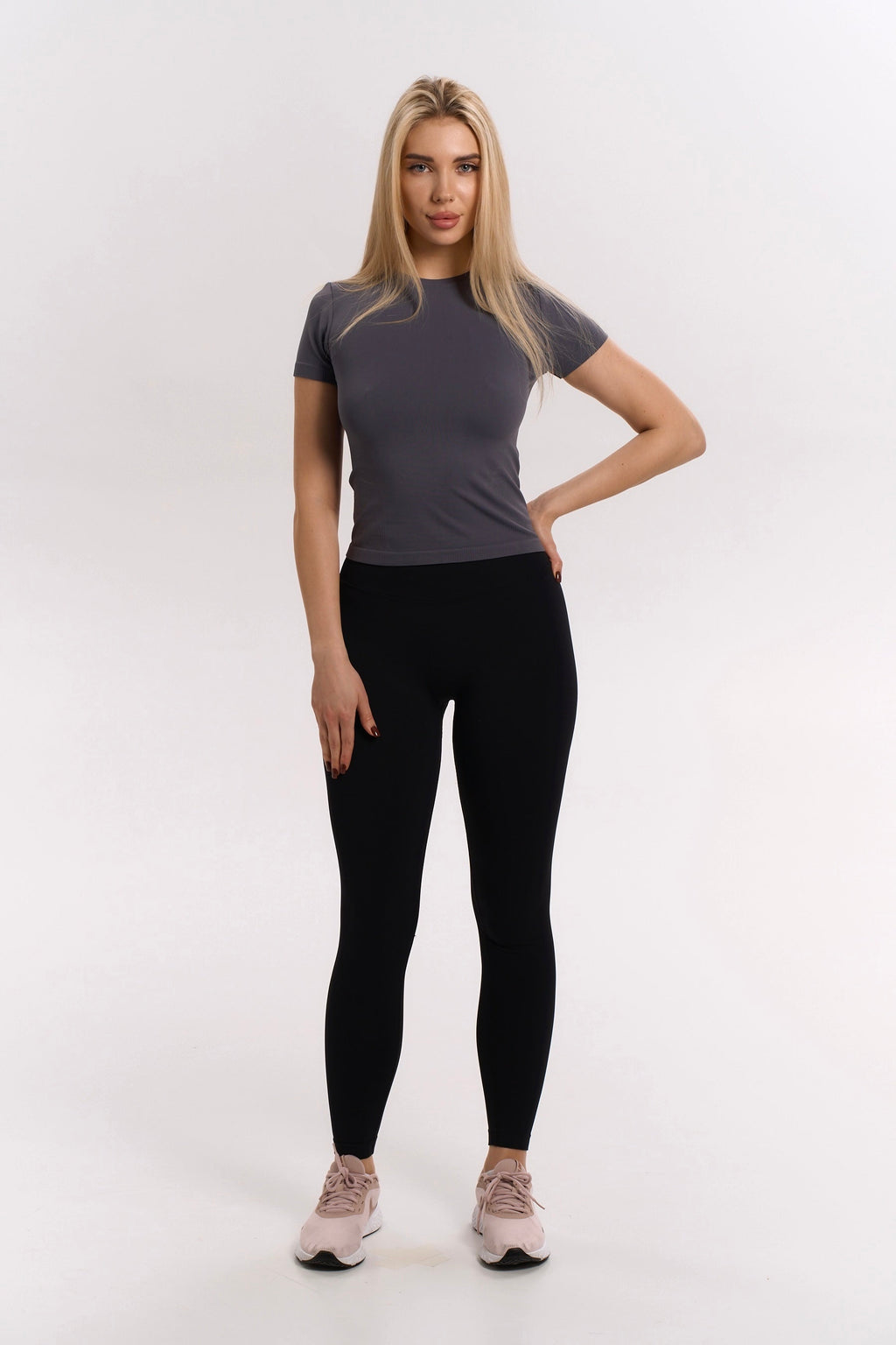 Seamless Smoothing T-Shirt for Women — Pilates and Active Wear - gallery