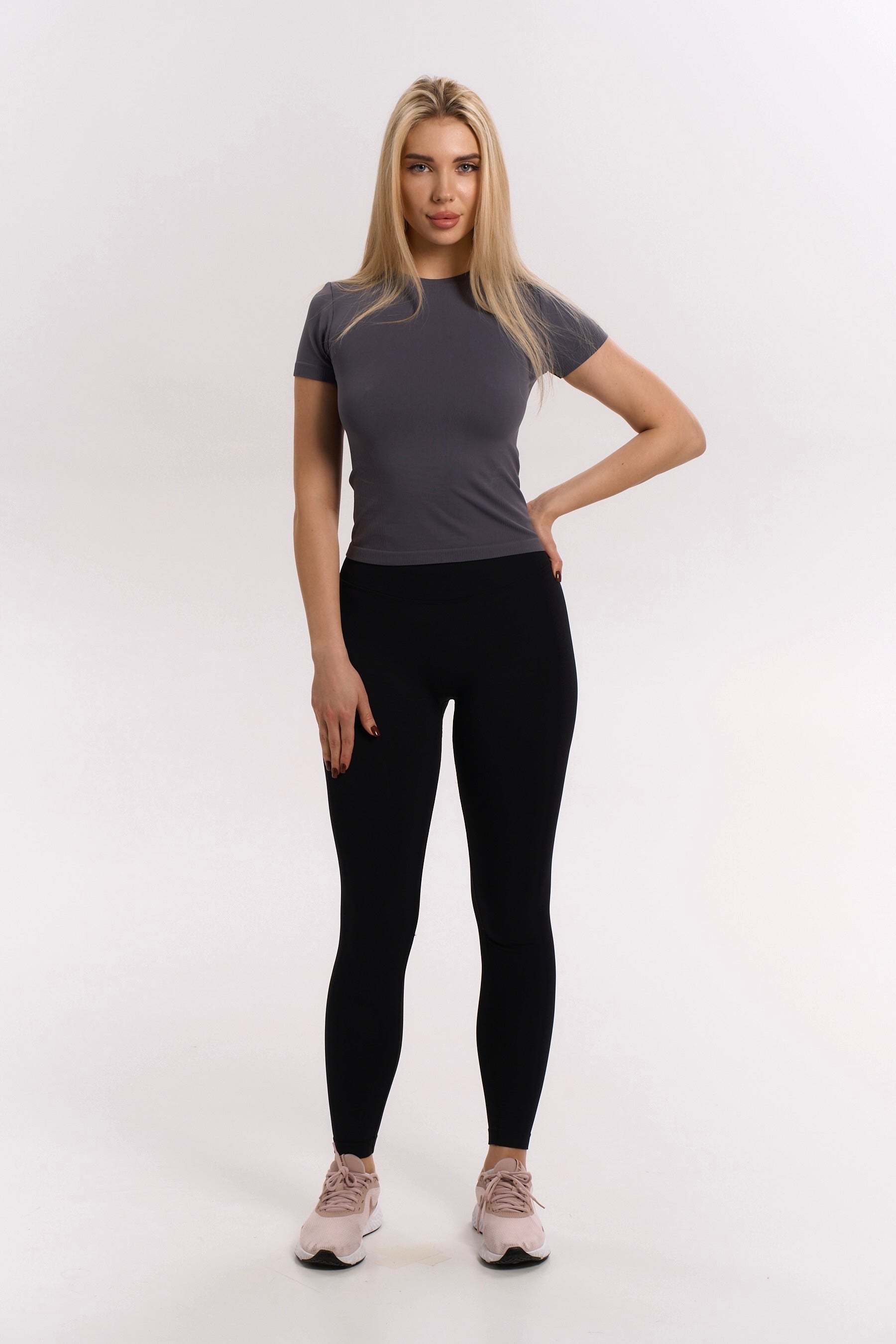 Seamless Smoothing T-Shirt for Women — Pilates and Active Wear - gallery
