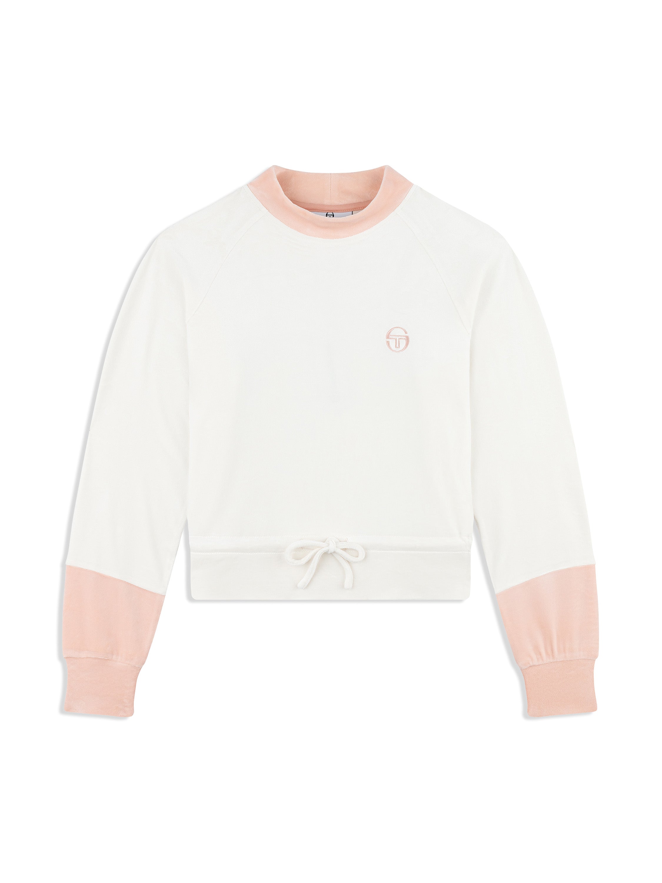 Gardenia Velour Long-Sleeve Top for Women — Mock Neck Sporty - gallery