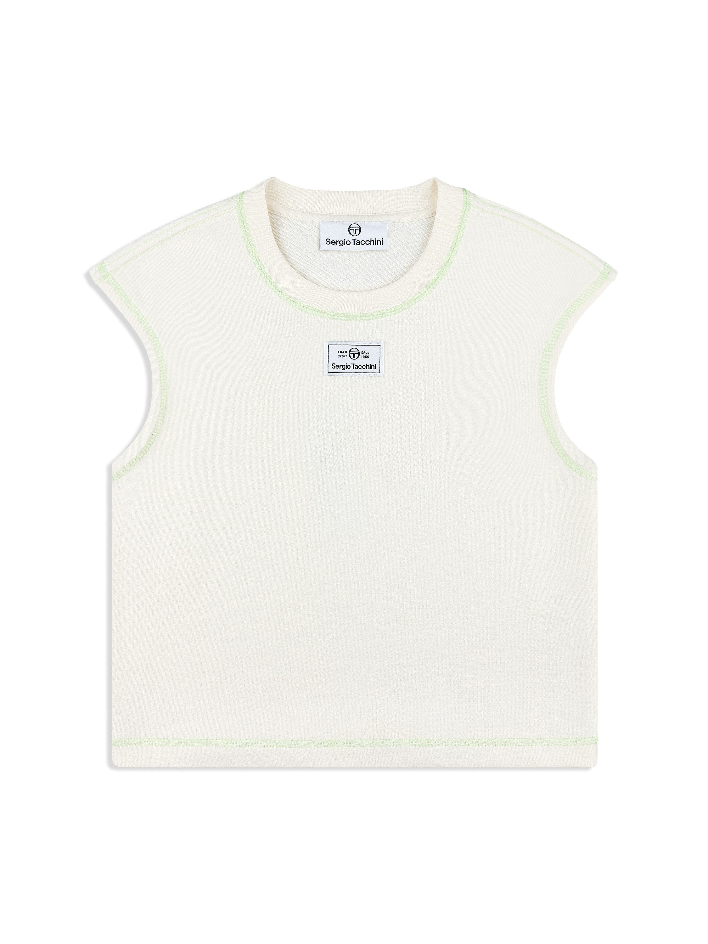 Gardenia Cotton Tennis Tank for Women — Sporty Pop-Stitch - gallery