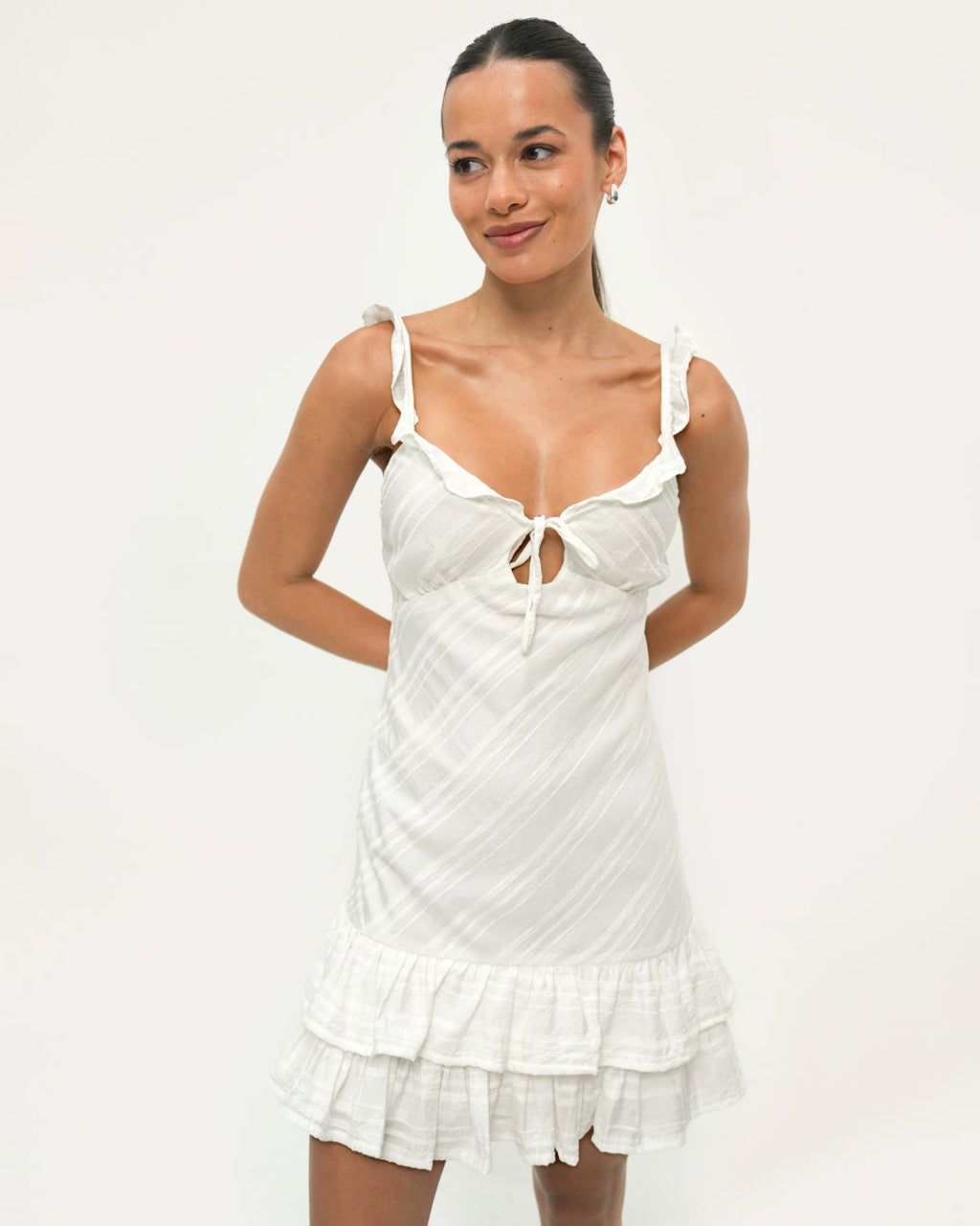 Ineka Frill Mini Dress for Women - gallery