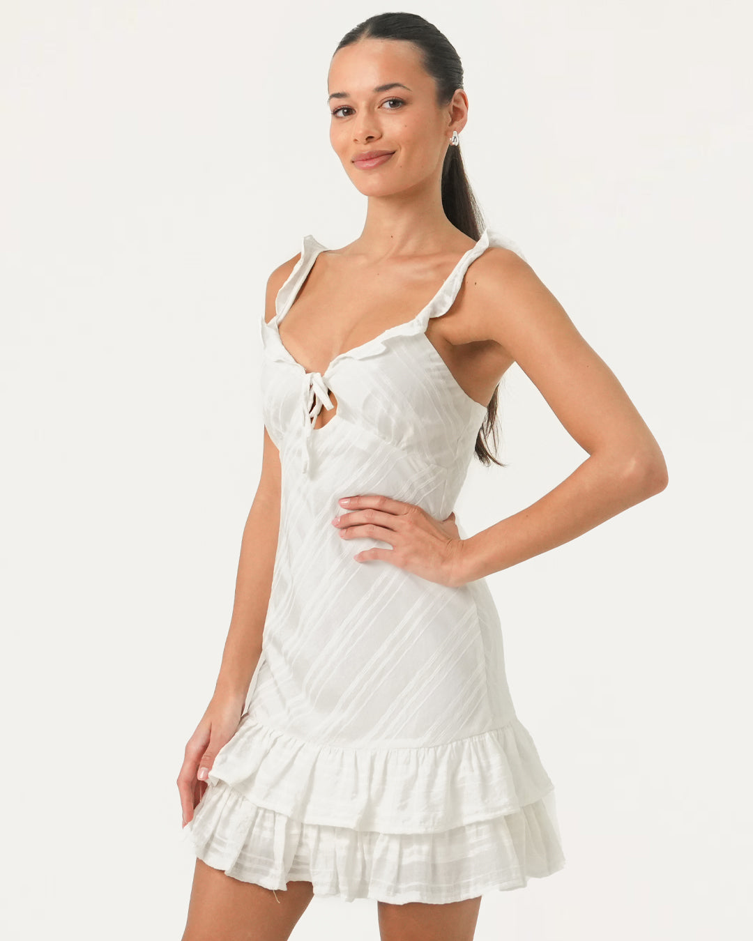 Ineka Frill Mini Dress for Women - gallery