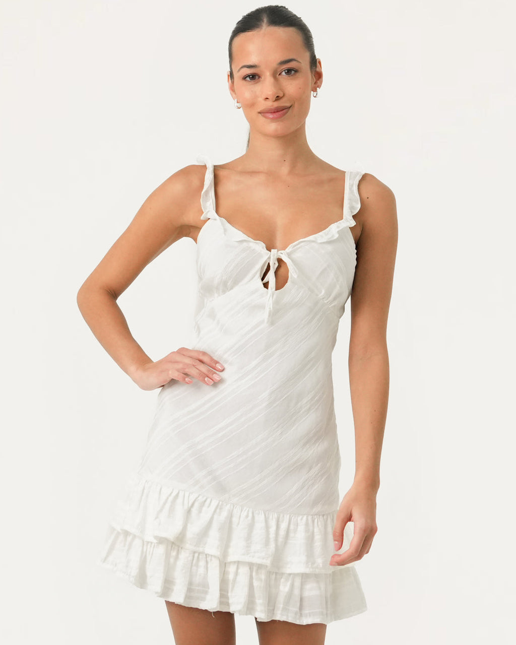 Ineka Frill Mini Dress for Women - gallery