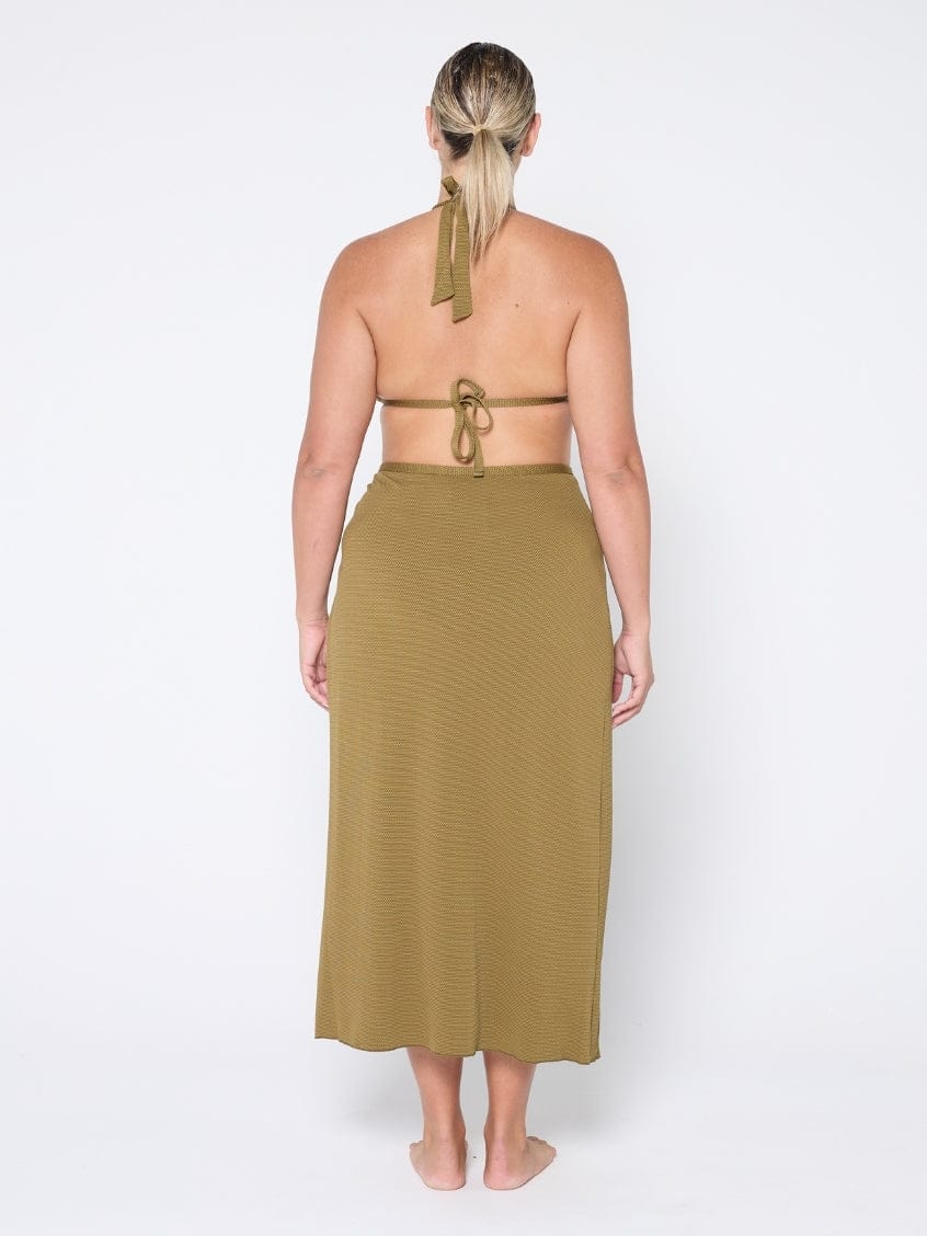 Honey Comb Zanzibar Maxi Split Swim Skirt for Women - gallery