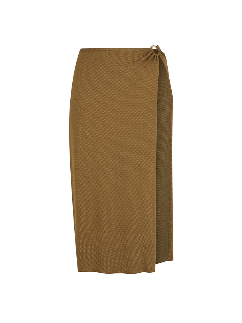 Honey Comb Zanzibar Maxi Split Swim Skirt for Women