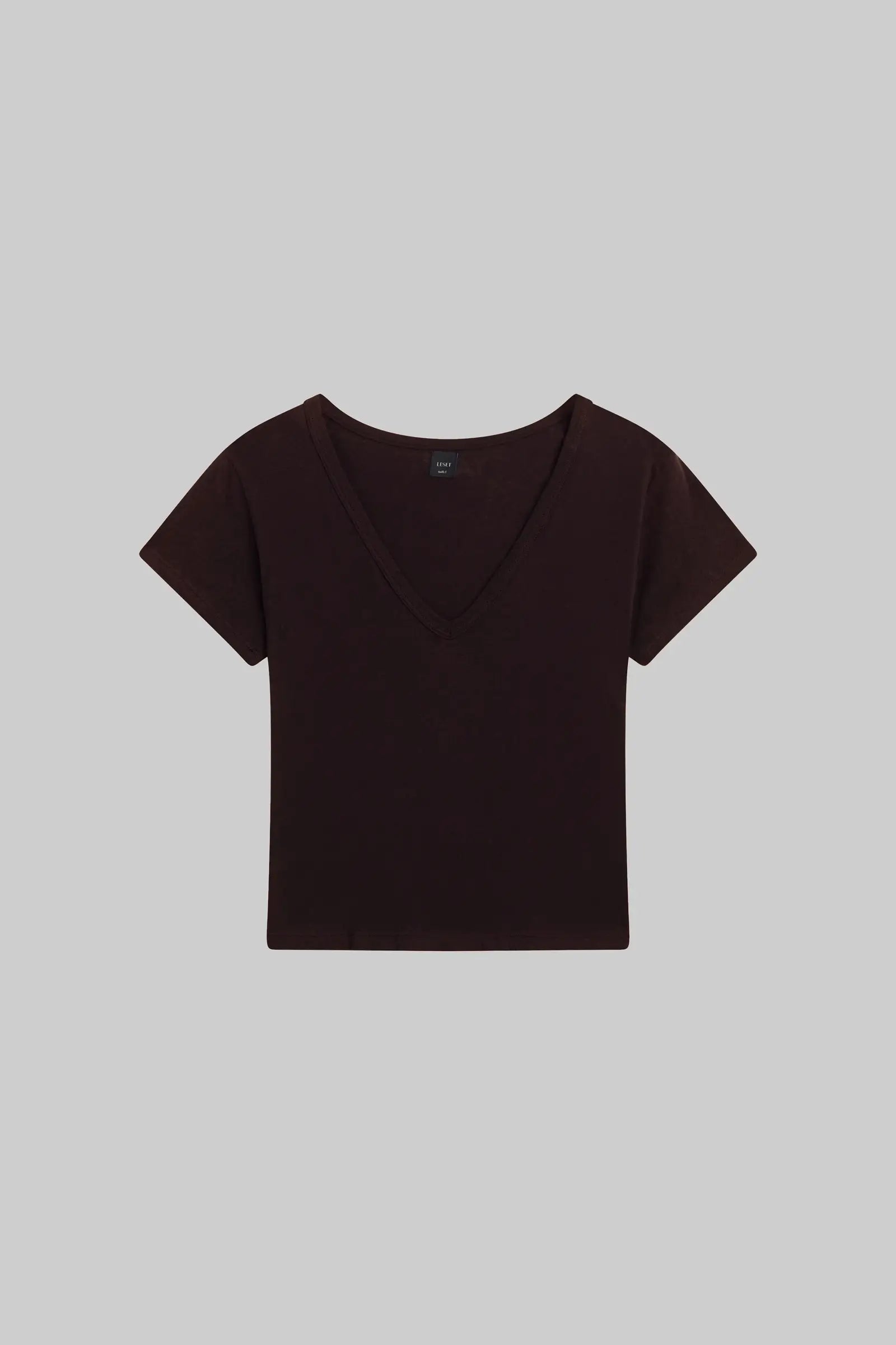 Laura V-Neck Recycled Cotton Tee for Women - gallery