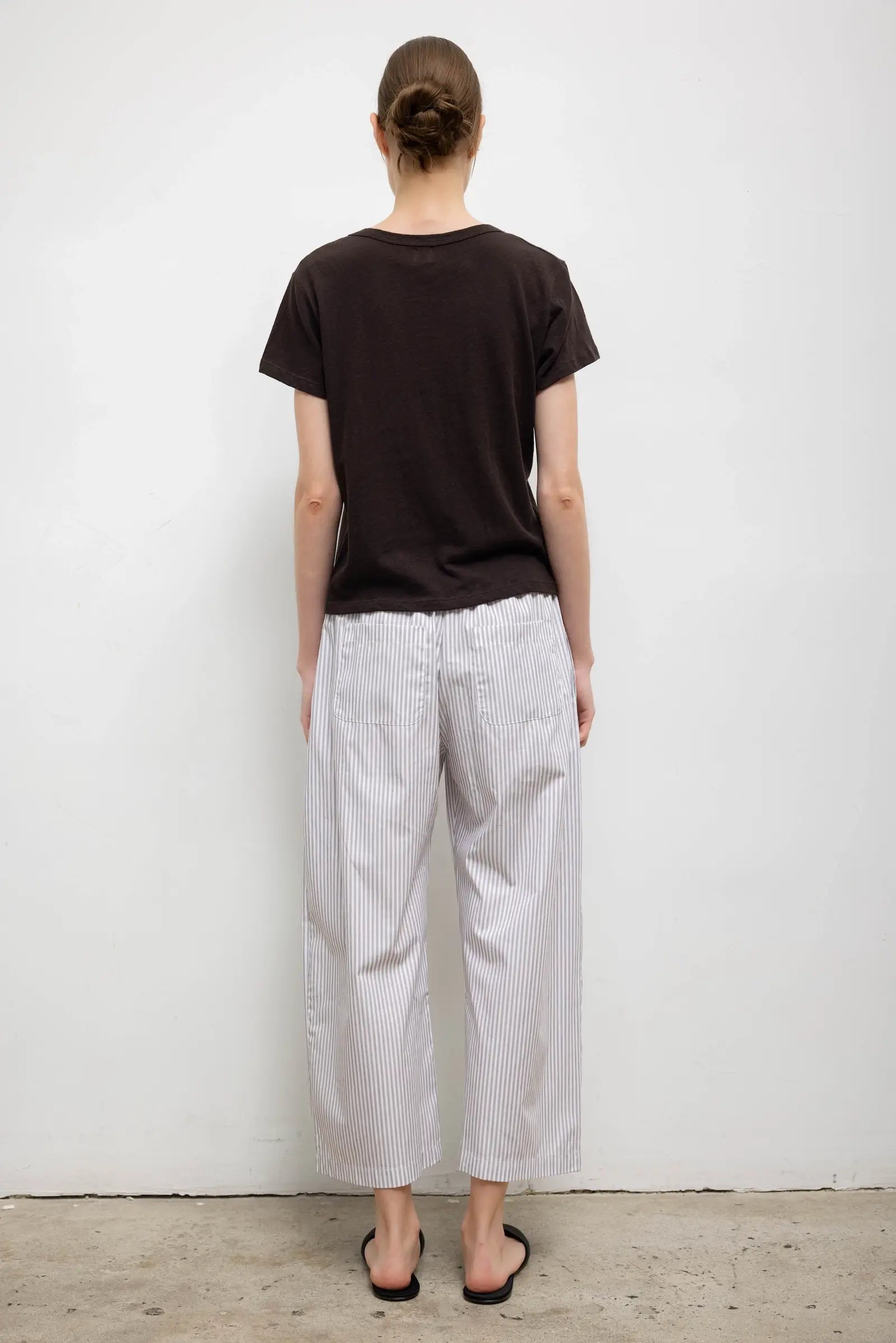 Laura V-Neck Recycled Cotton Tee for Women - gallery