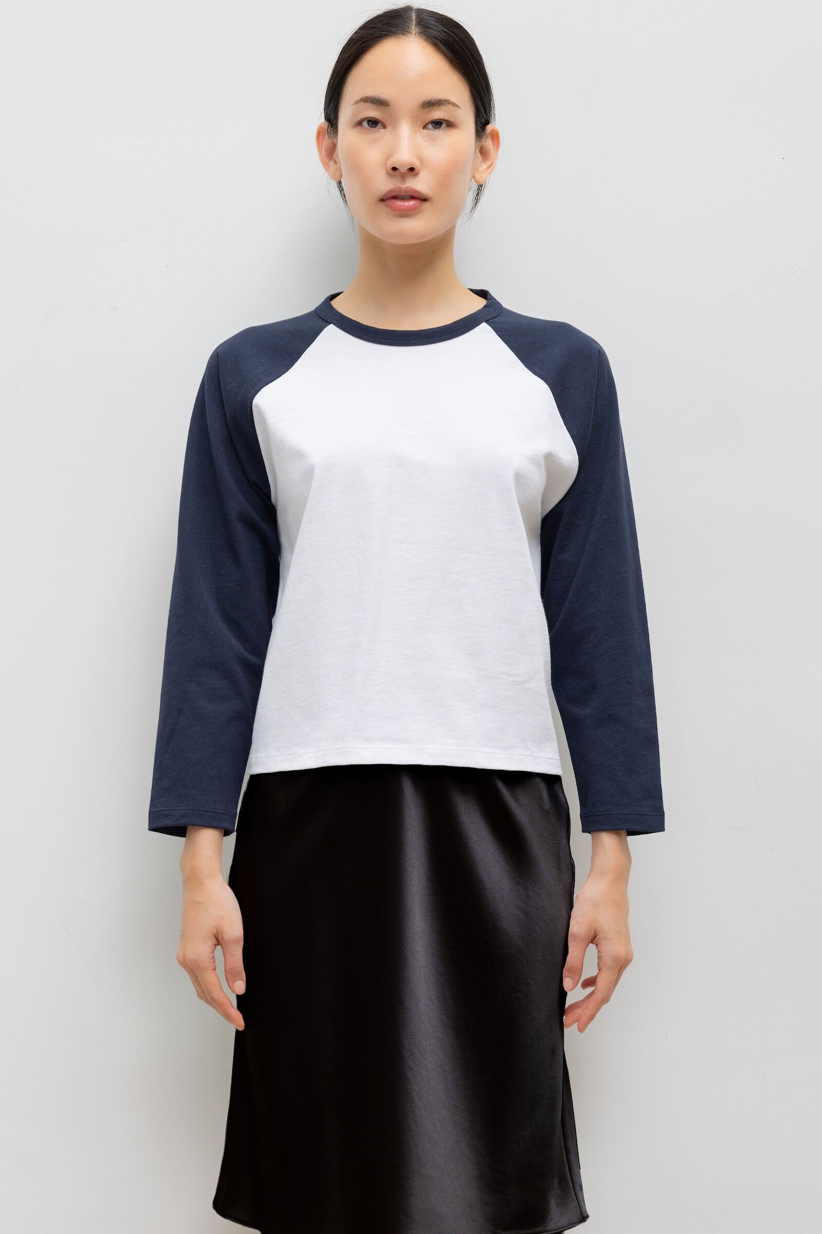 Margo Long Sleeve Raglan Baseball Tee for Women