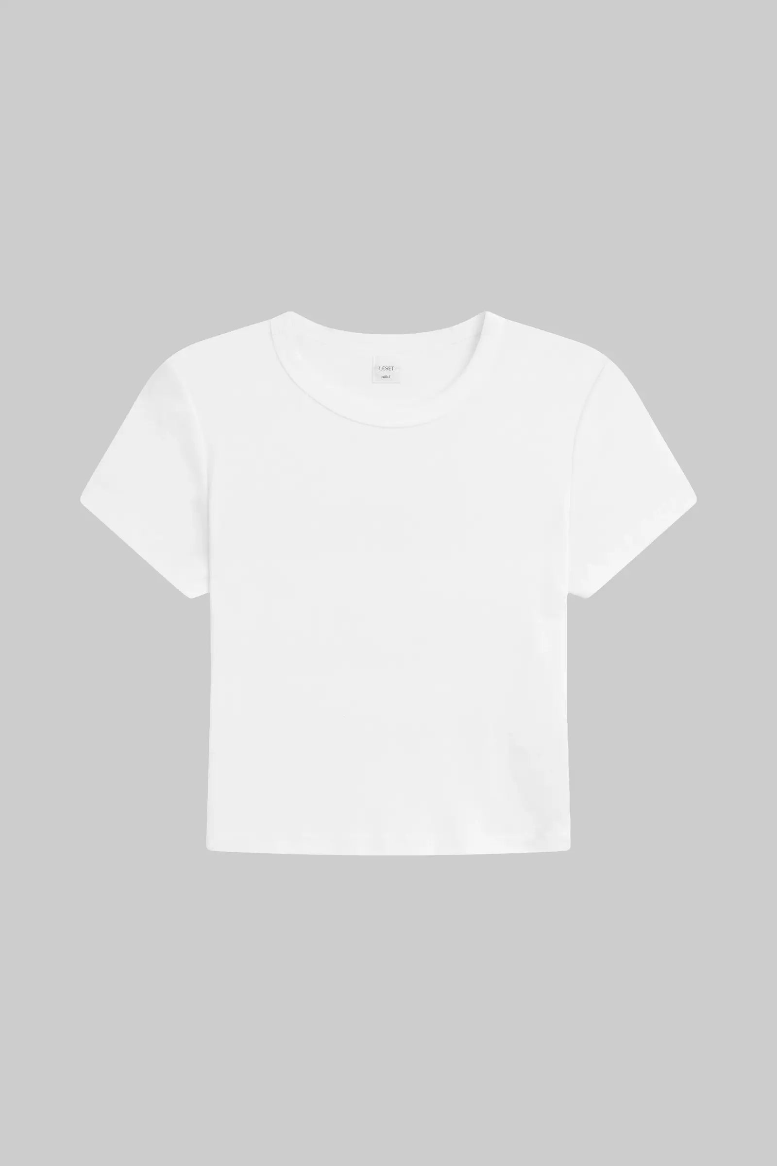 Nando Baby Rib Crewneck Crop T-Shirt for Women - gallery