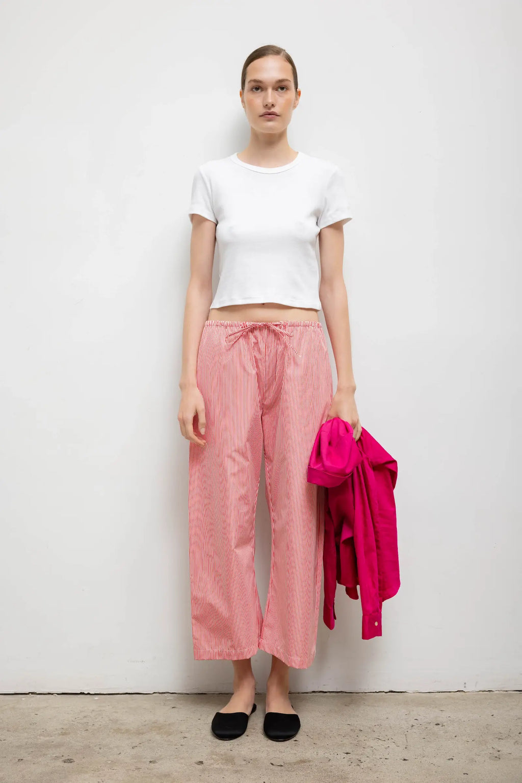Nando Baby Rib Crewneck Crop T-Shirt for Women - gallery