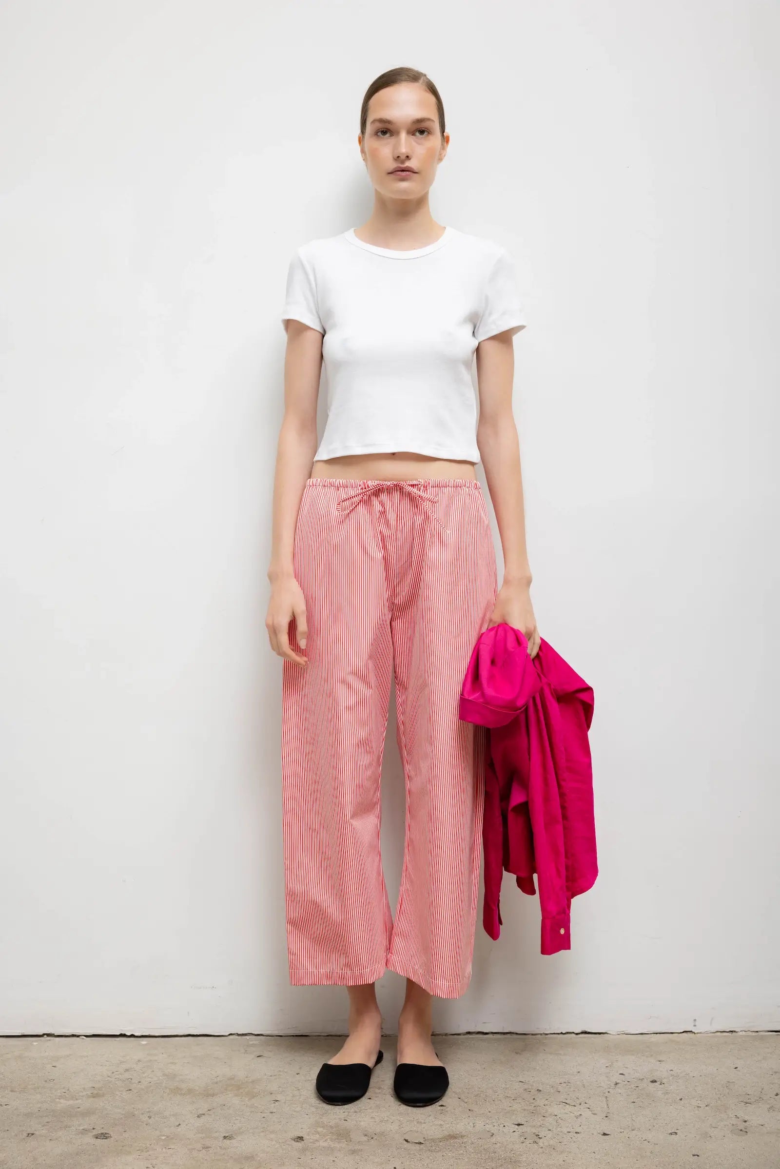 Nando Baby Rib Crewneck Crop T-Shirt for Women - gallery