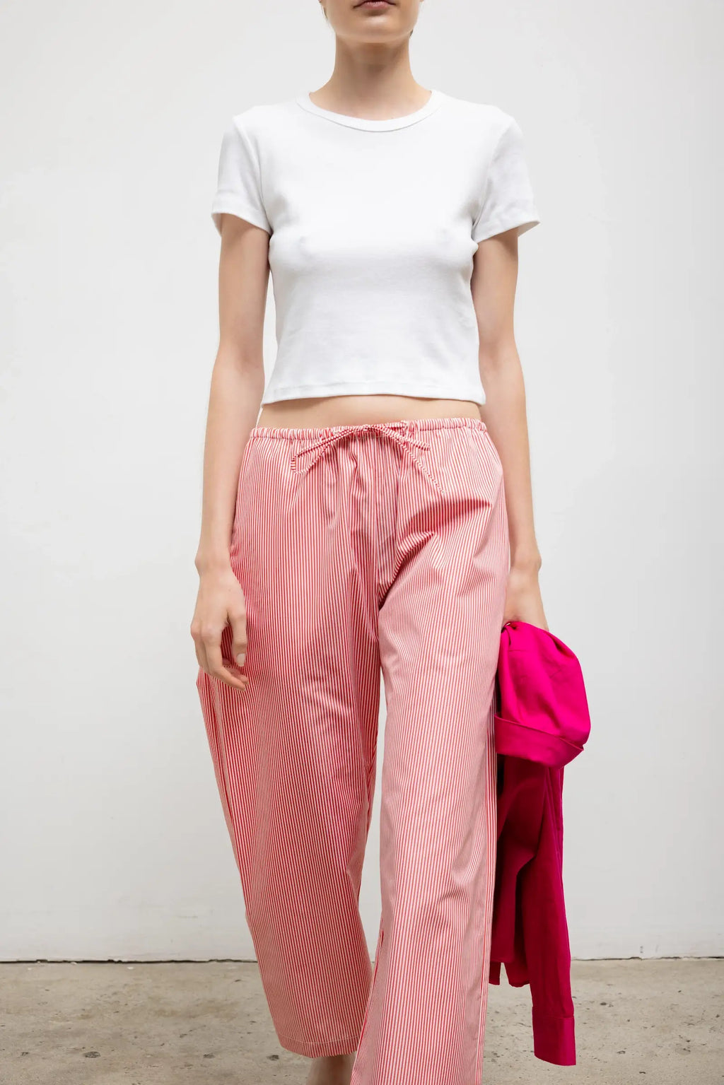 Nando Baby Rib Crewneck Crop T-Shirt for Women - gallery