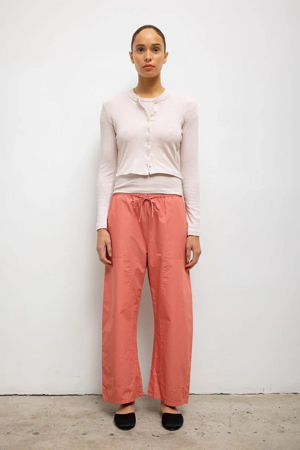 Nando Baby Rib Cotton Cardigan for Women - gallery