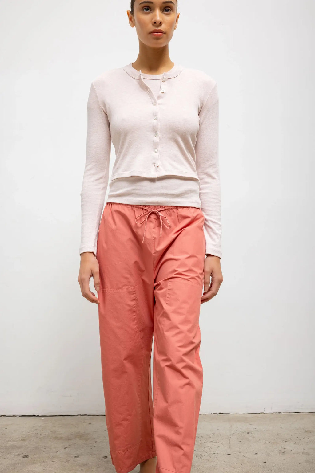 Nando Baby Rib Cotton Cardigan for Women - gallery