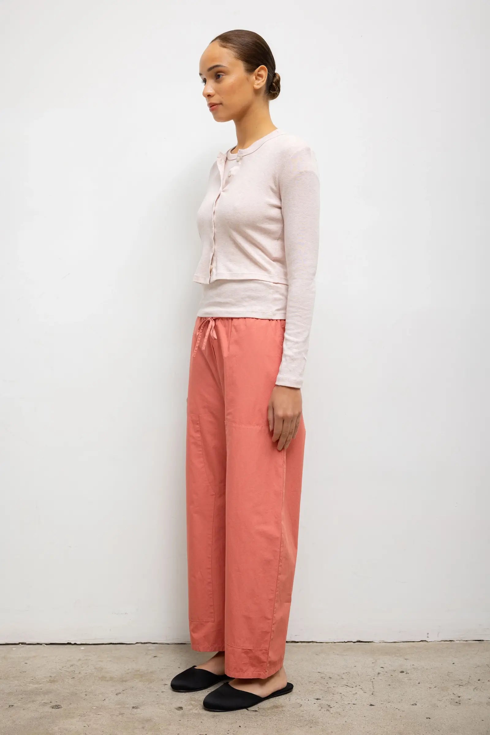 Nando Baby Rib Cotton Cardigan for Women - gallery