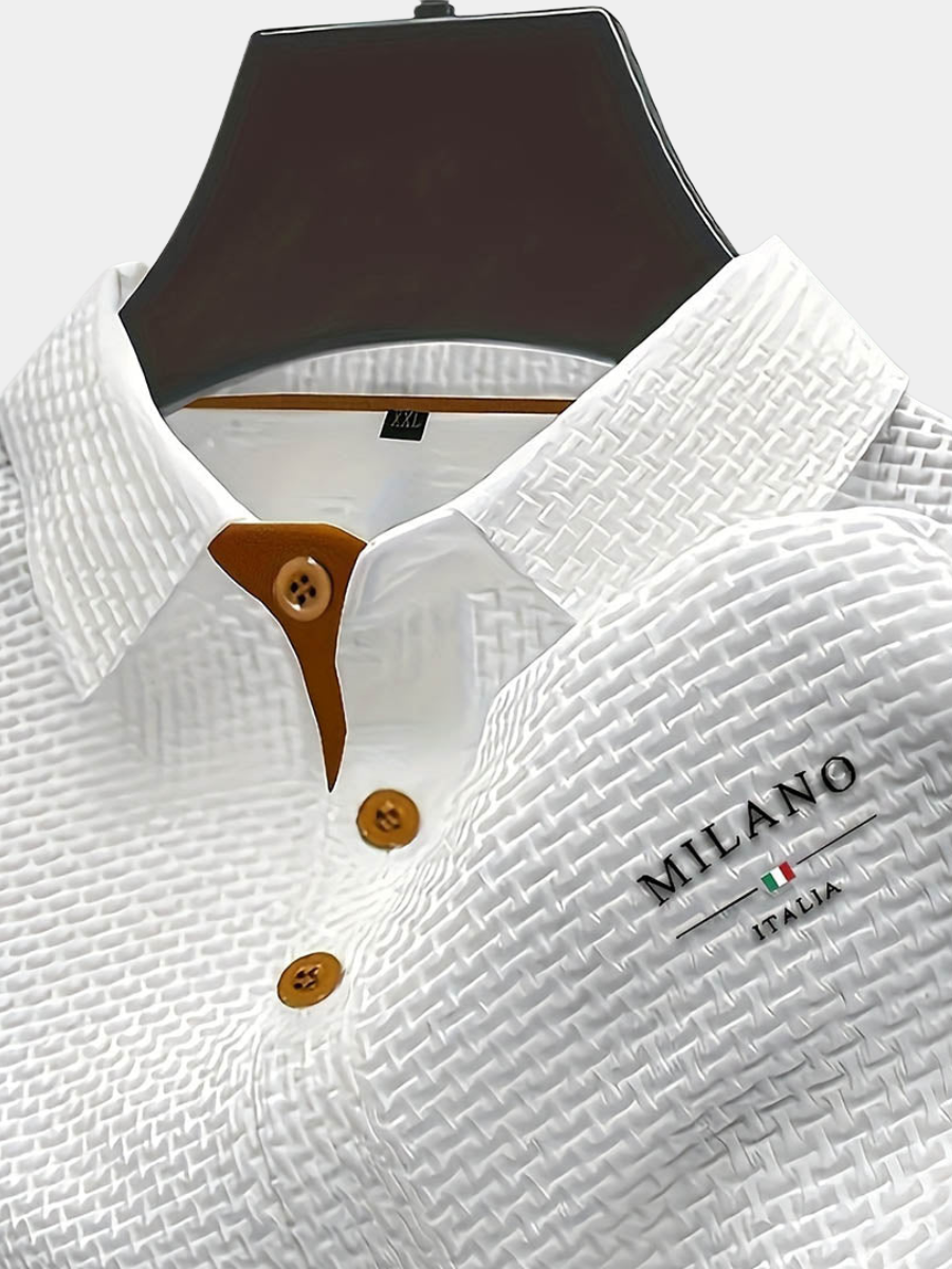 Textured Polo Shirt for Men