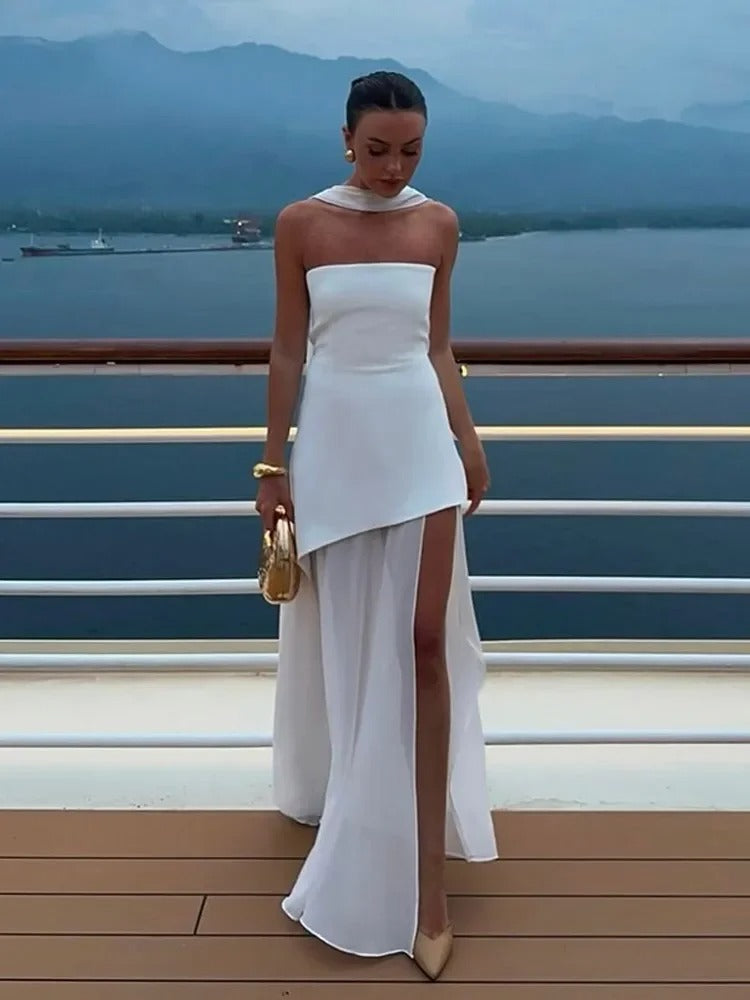 Luna's Enchanted Motion High-Slit Maxi Dress for Women