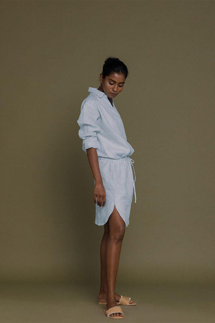 Meet Me By the Cliff Dress in Blue for Women - gallery