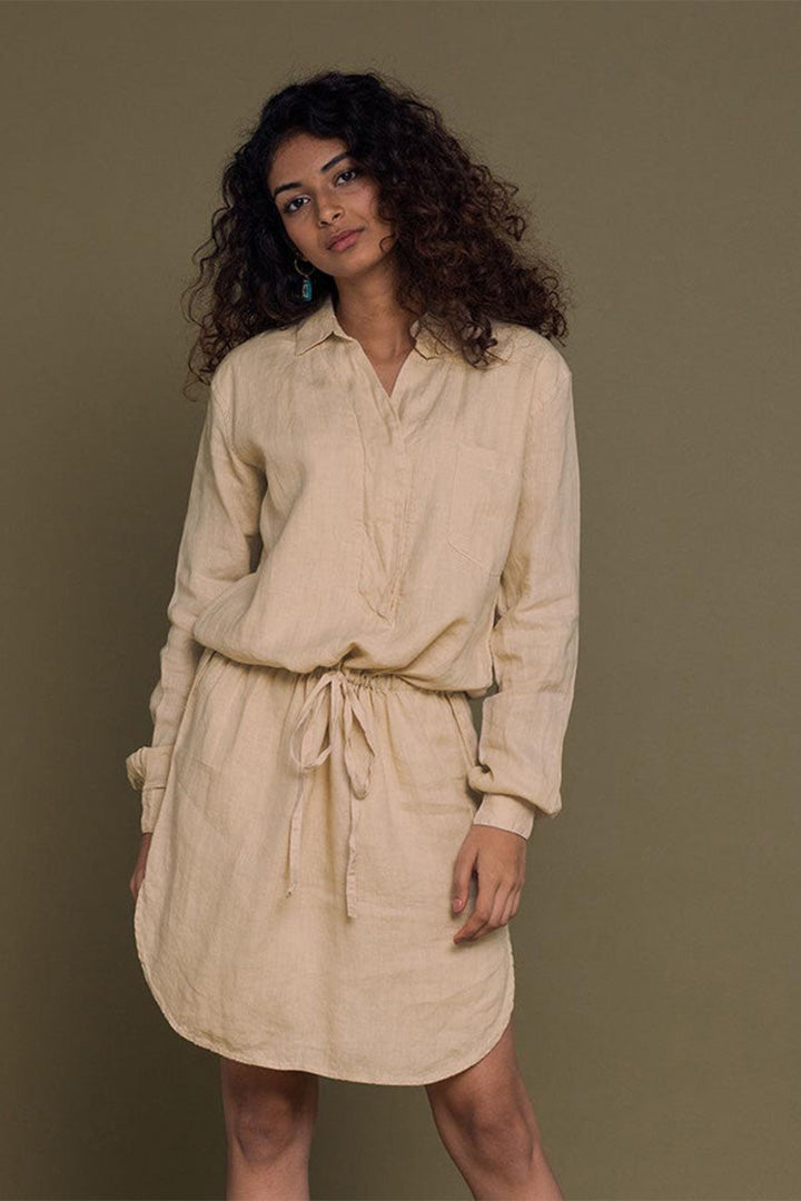 Meet Me By the Cliff Dress in Neutral Beige for Women - gallery