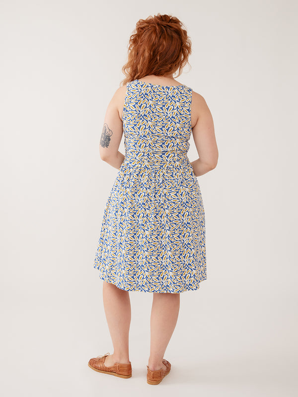Artist Print Fit-and-Flare Knee Dress for Women — Pockets - gallery