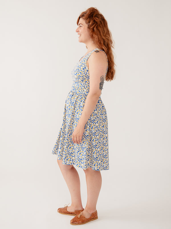 Artist Print Fit-and-Flare Knee Dress for Women — Pockets - gallery