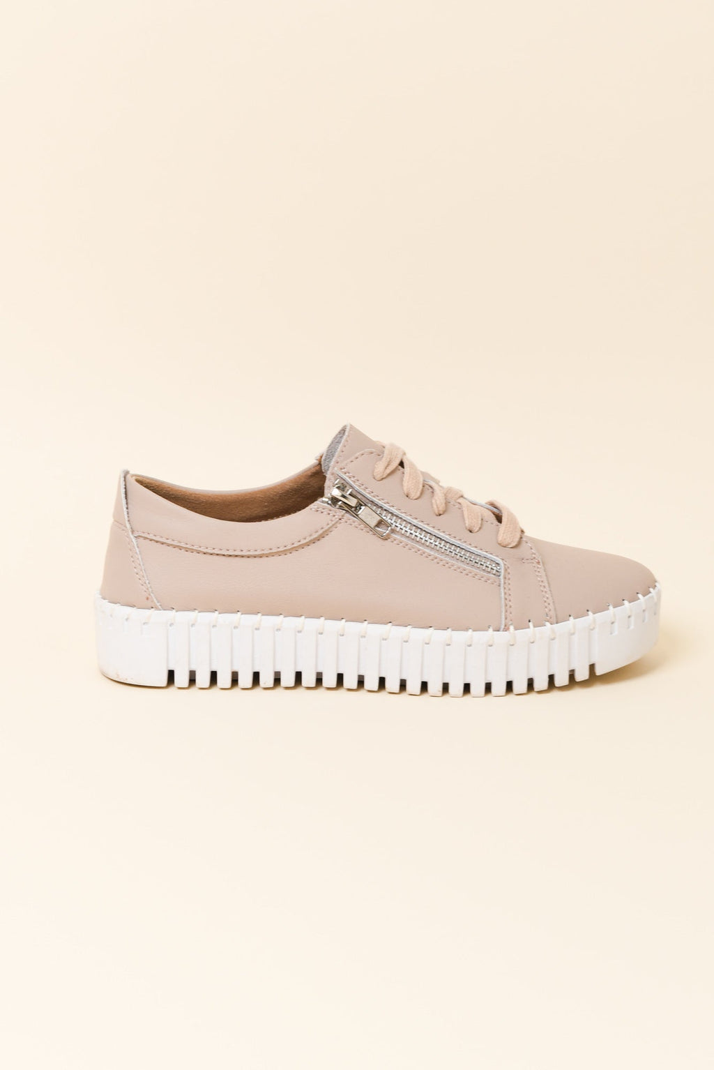 Medusa Nude Platform Sneaker for Women