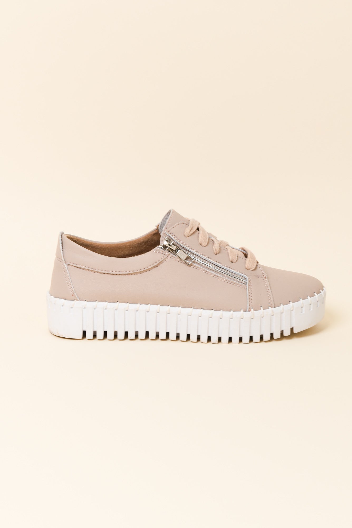 Medusa Nude Platform Sneaker for Women