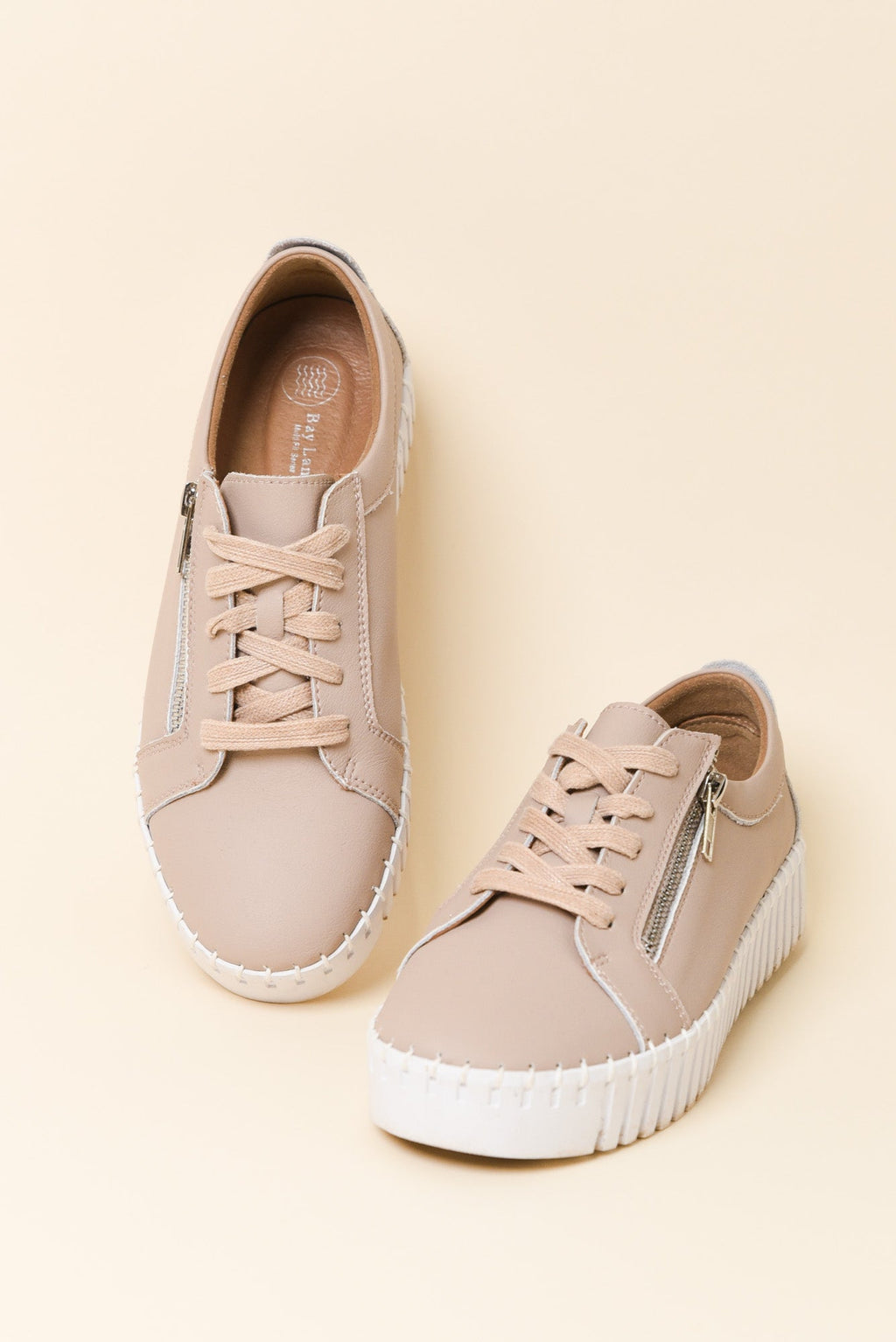 Medusa Nude Platform Sneaker for Women - gallery