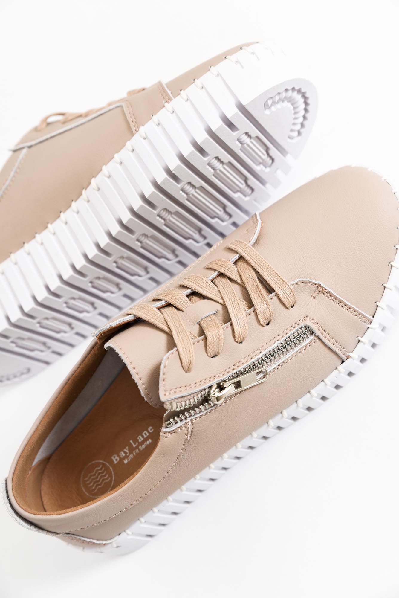 Medusa Nude Platform Sneaker for Women - gallery