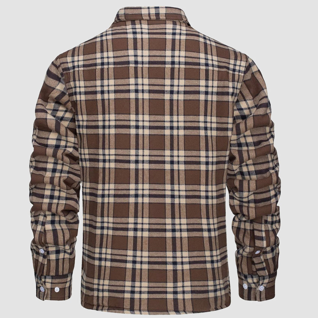 Fleece-Lined Flannel Shirt Jacket for Men - gallery