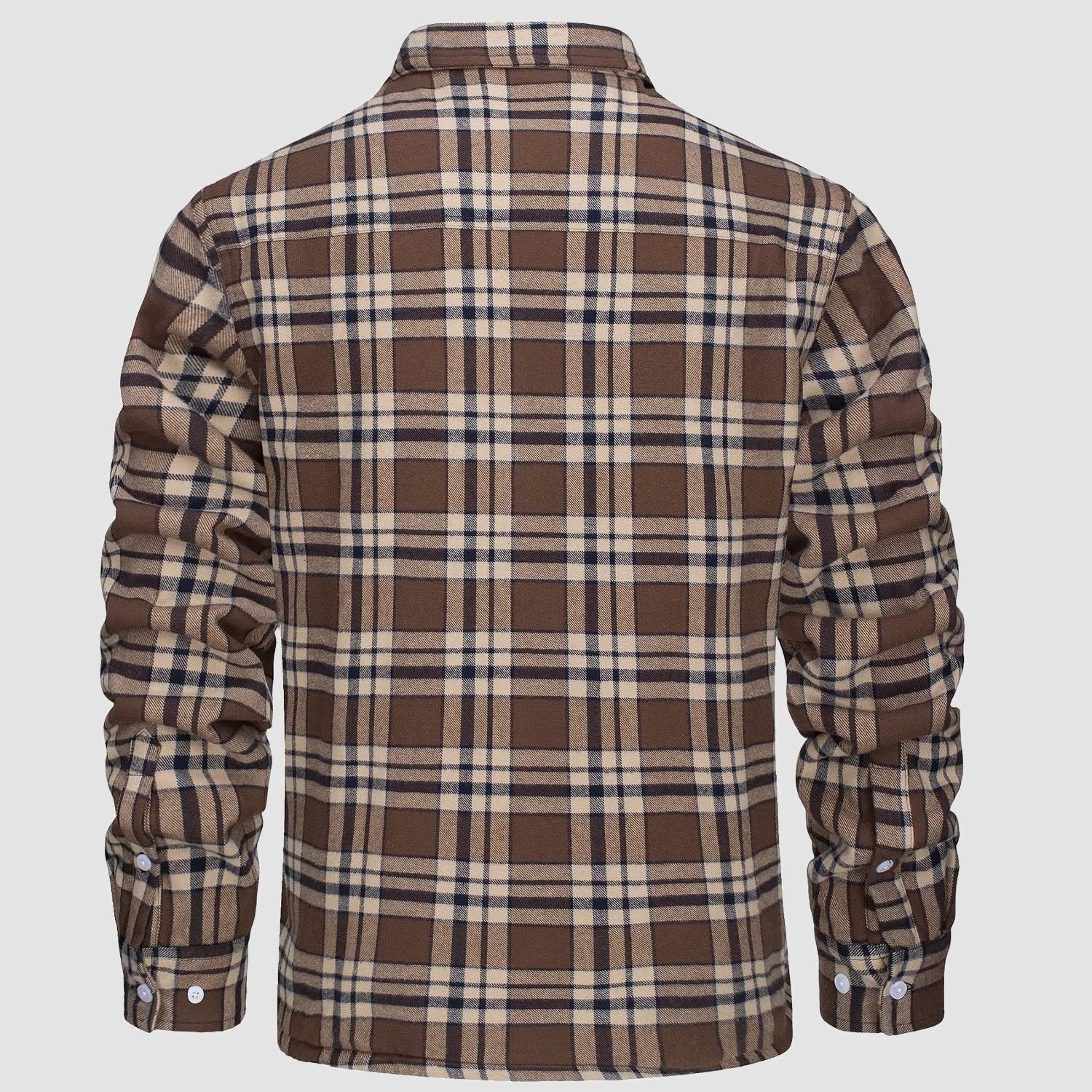 Fleece-Lined Flannel Shirt Jacket for Men - gallery