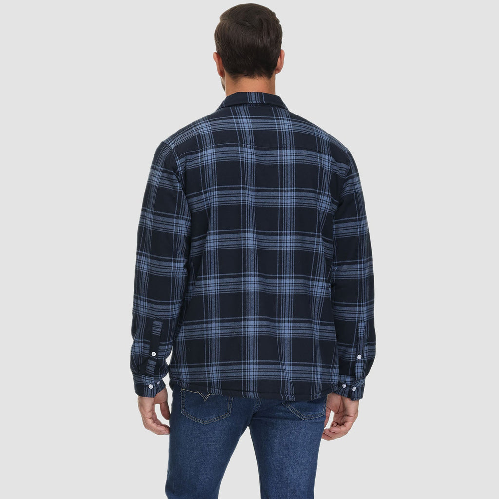Fleece-Lined Flannel Shirt Jacket for Men - gallery