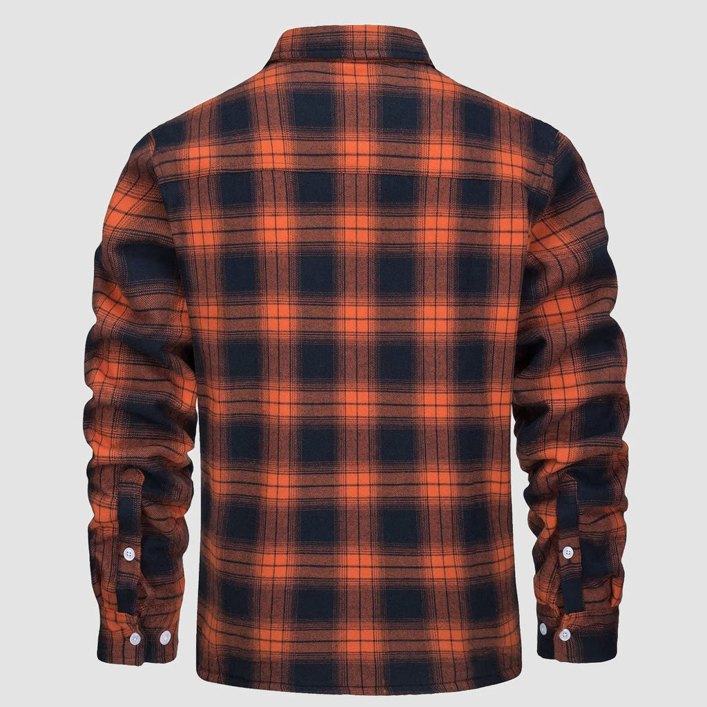 Fleece-Lined Flannel Shirt Jacket for Men - gallery