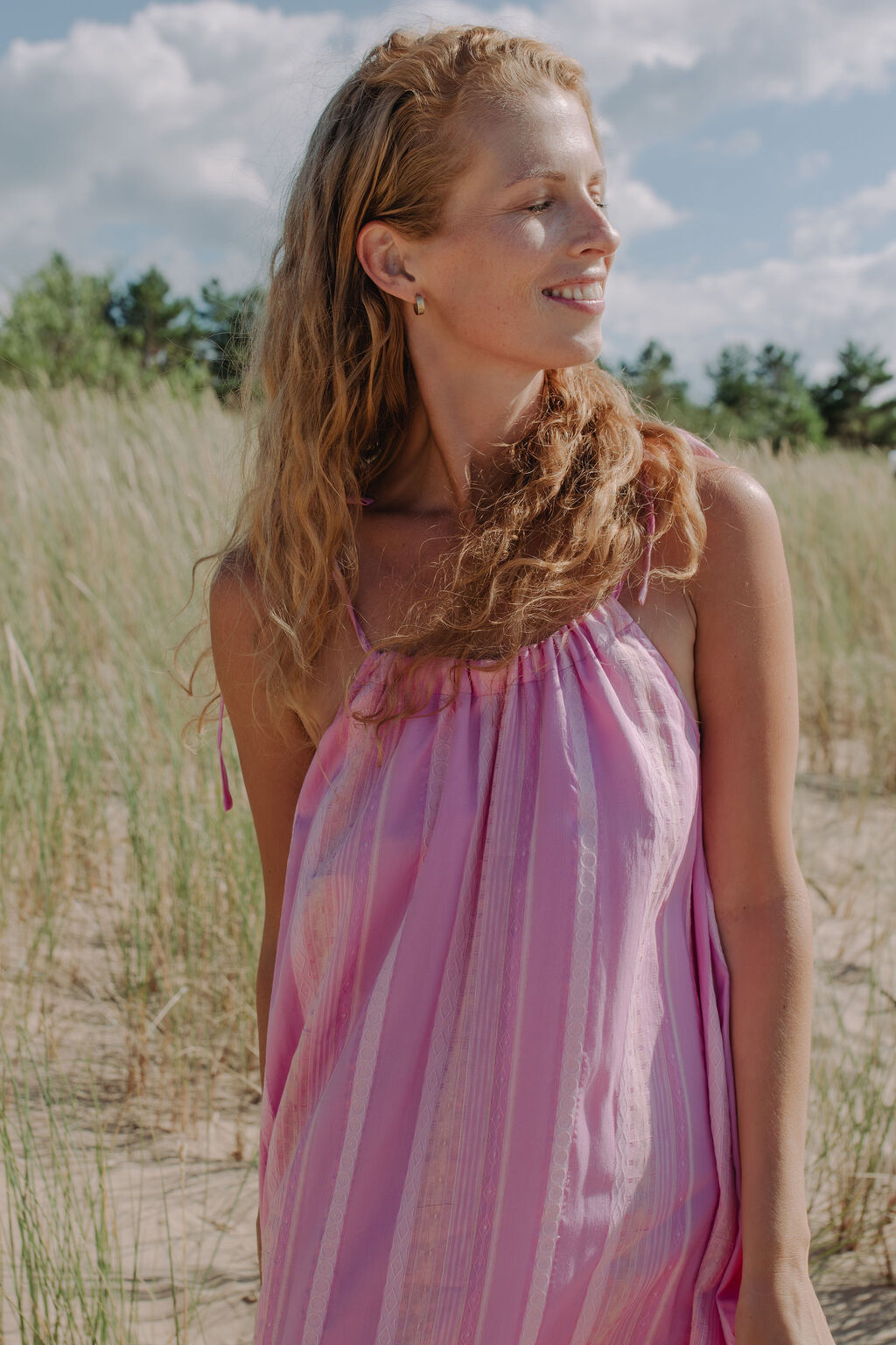 Pink Summer Dress for Women — Sustainable Feminine Style - gallery