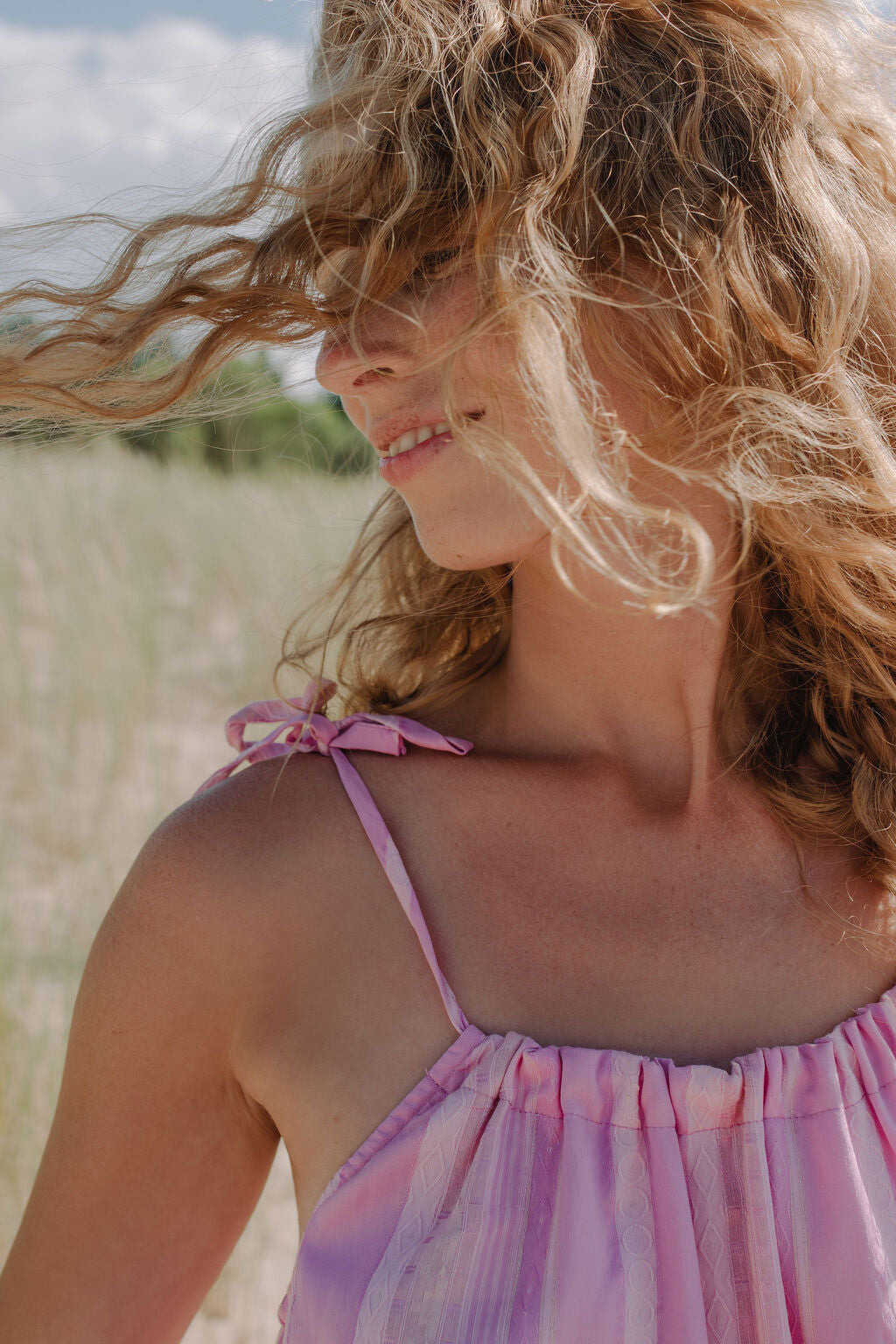 Pink Summer Dress for Women — Sustainable Feminine Style - gallery