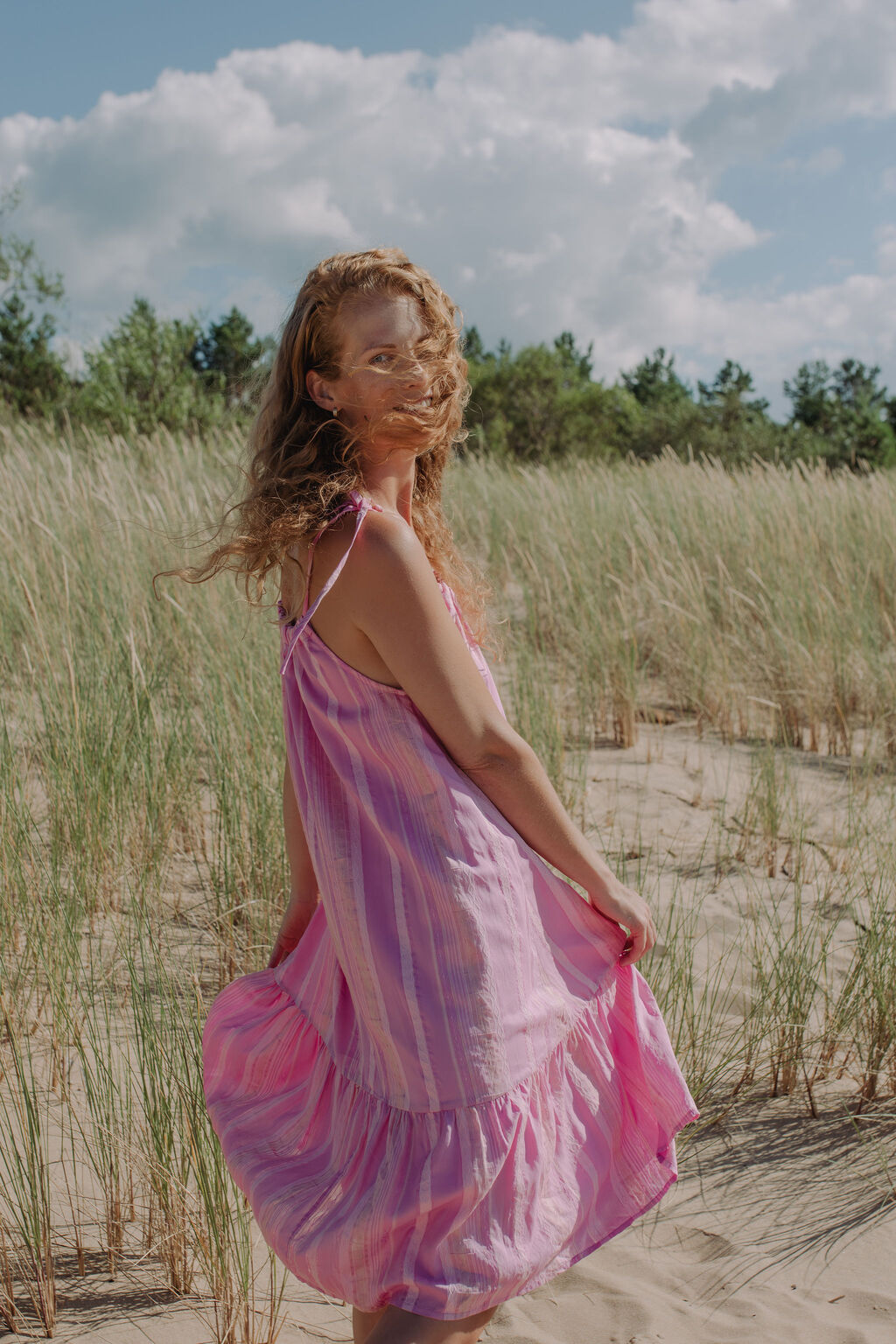 Pink Summer Dress for Women — Sustainable Feminine Style