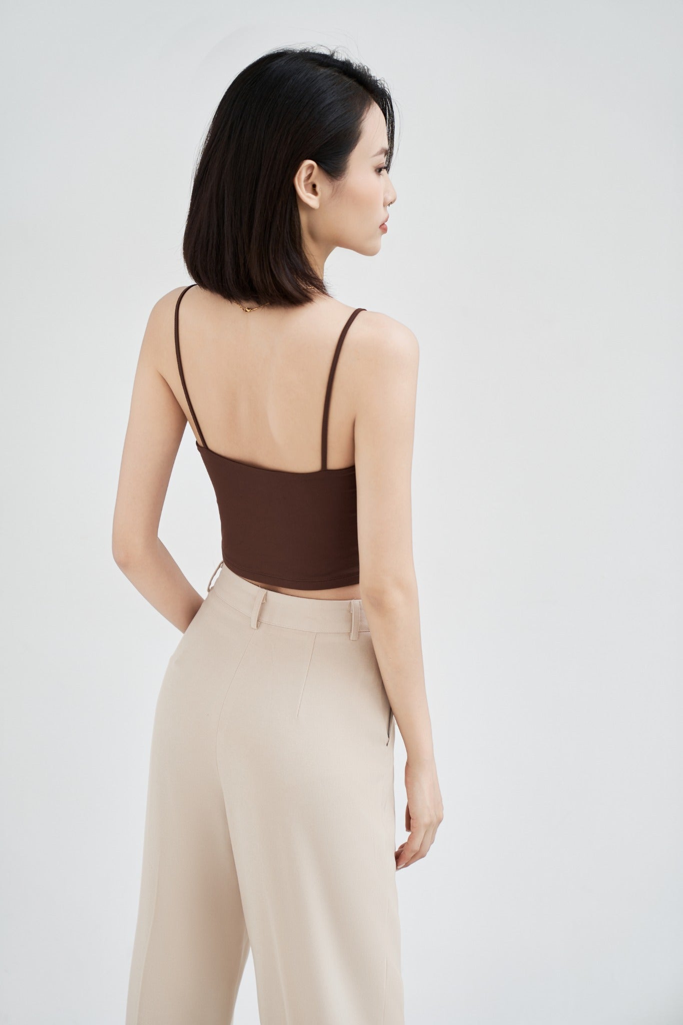 Plain Wide-Leg Trousers for Women - gallery