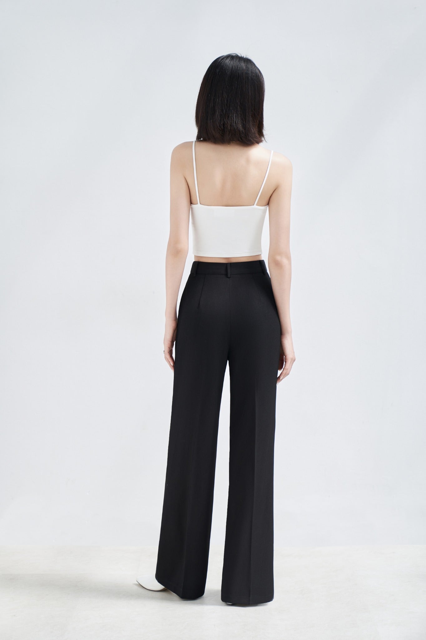 Plain Wide-Leg Trousers for Women - gallery