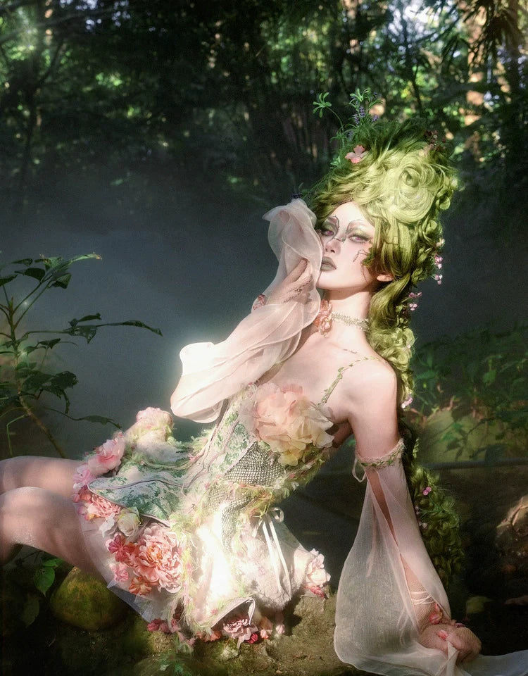 Garden Fairy Floral Dress Set for Women - gallery