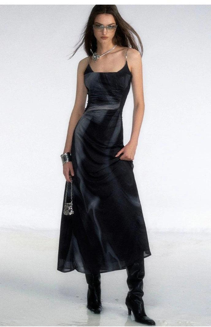 Of Akiva Elegant Satin Maxi Dress for Women - gallery