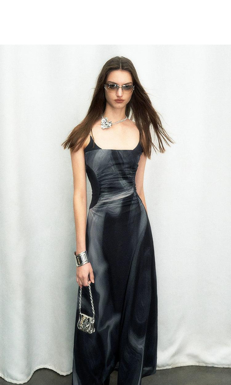 Of Akiva Elegant Satin Maxi Dress for Women - gallery