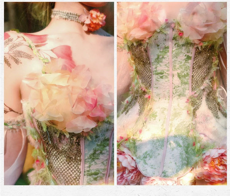 Garden Fairy Floral Dress Set for Women - gallery